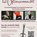 13. Gitarrennacht im Schlosspark Krumke am Samstag, 29.08.2026